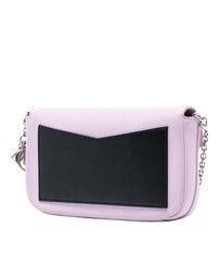 Pre-Loved by Azura Reborn - Pre-Loved Tricolor Leather Turn Lock Wallet on Chain