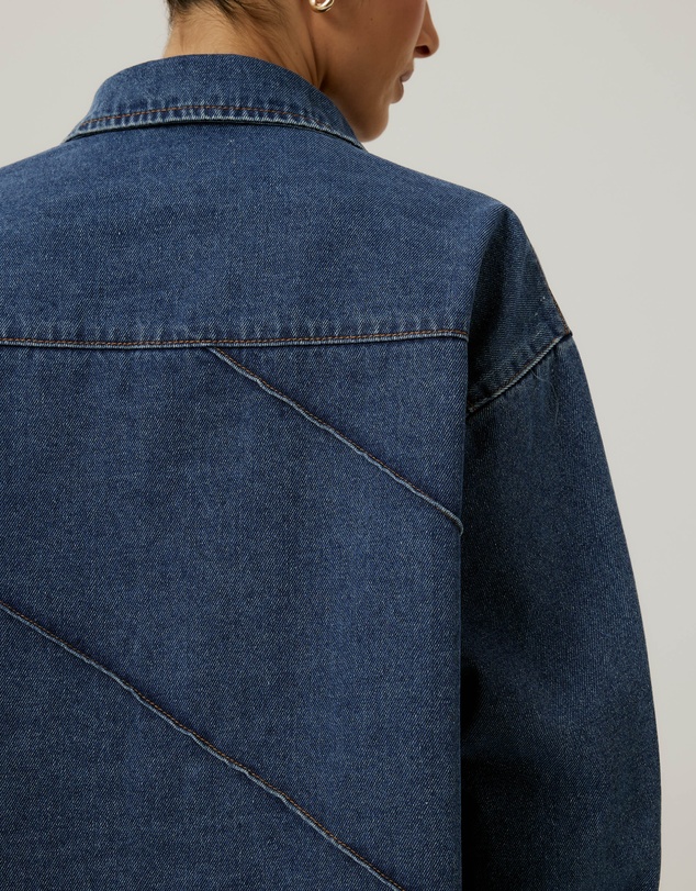 Calli - Stitch Denim Dress