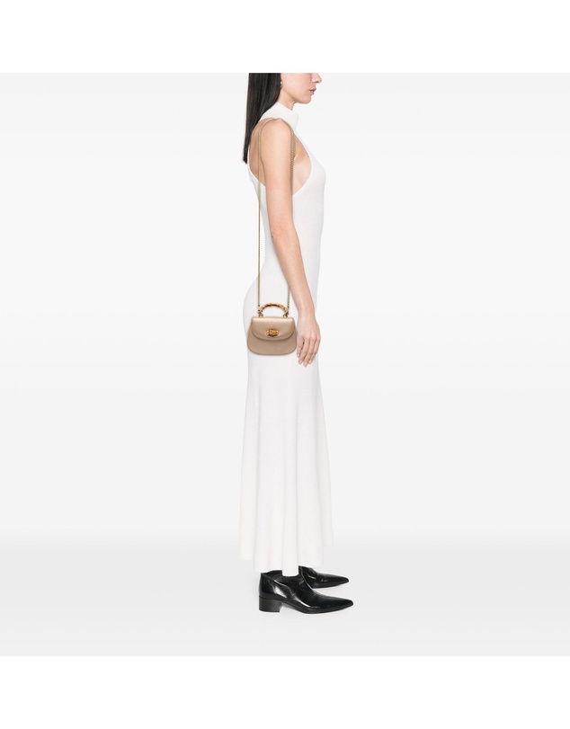 Pre-Loved by Azura Reborn - Pre-Loved Mini Metallic Leather Bamboo Night