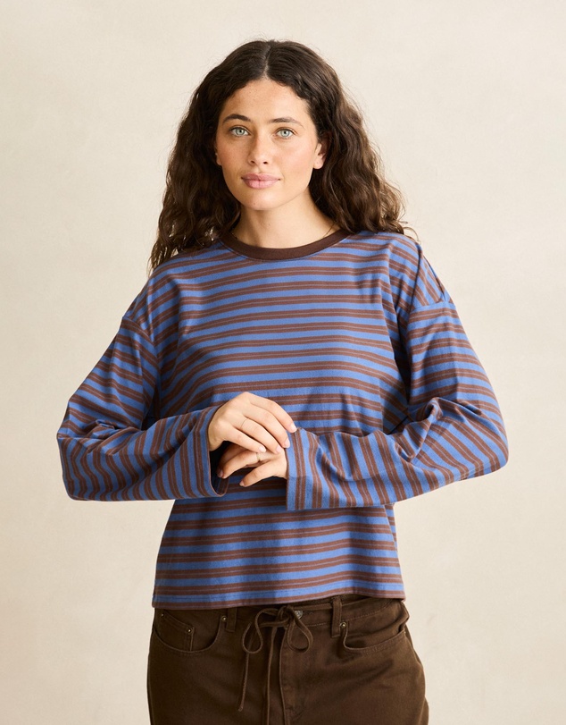 Rhythm - Porto Stripe Long Sleeve T-Shirt