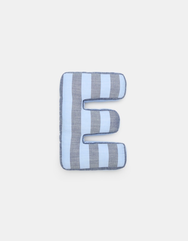 Seed Heritage - Blue Stripe Initial Cushion