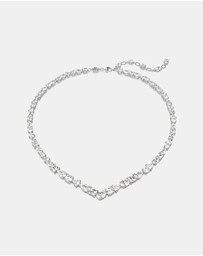 Swarovski - Mesmera necklace, Mixed cuts, White, Rhodium plated