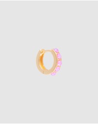 FAIRLEY - Pink Opal Crystal Huggies