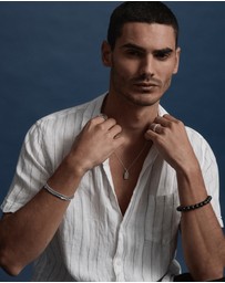 Najo - Moto Men's Silver Necklace