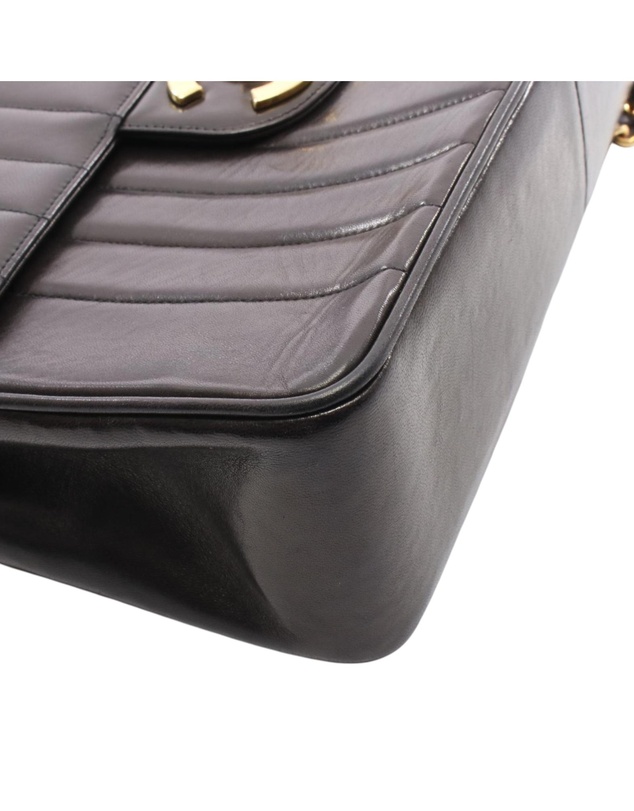 Pre-Loved by Azura Reborn - Pre-Loved CC Vertical Quilt Lambskin Mademoiselle Chain Flap
