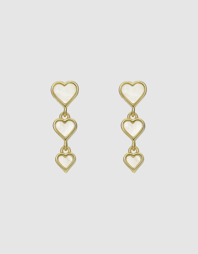 Ted Baker - SIA: Pearl Shimmer Heart Drop Earrings