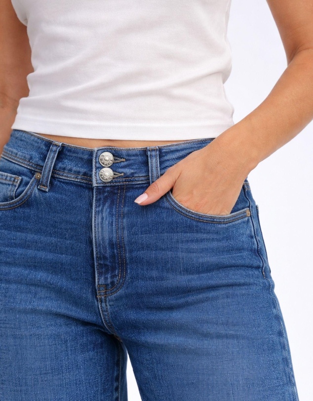 ONLY - Astoria High Waisted Wide Denim Jeans