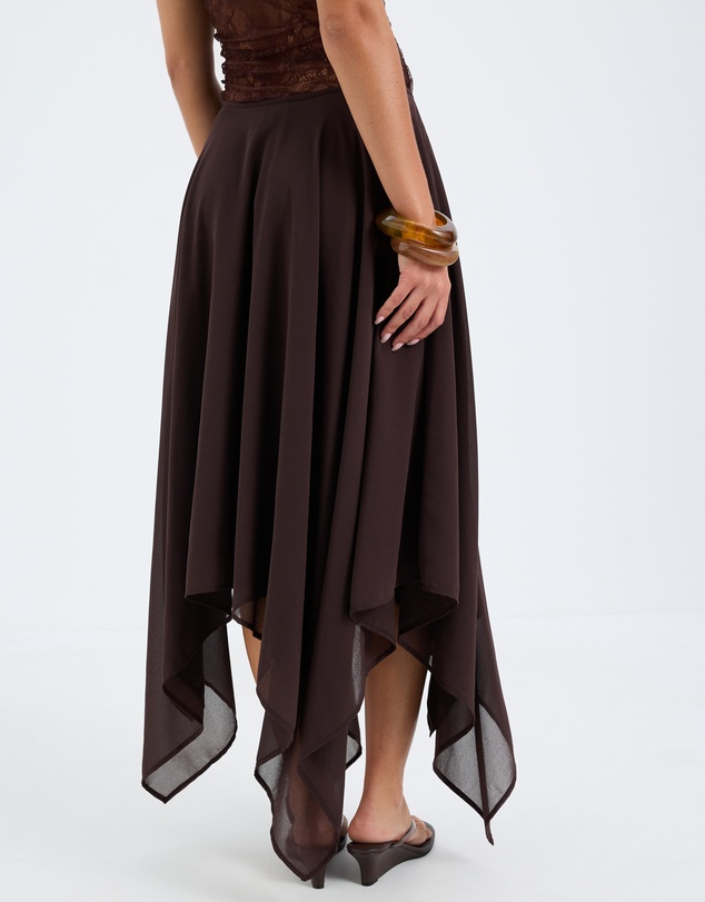 Calli - Aurora Asymmetrical Georgette Skirt