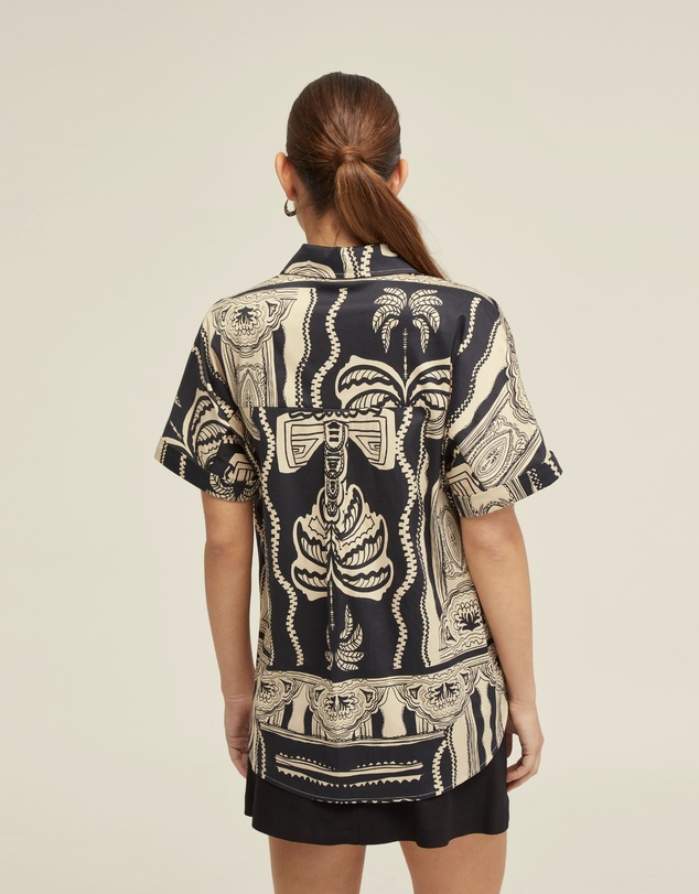Oxford - Jasmine Printed Short Sleeve Shirt