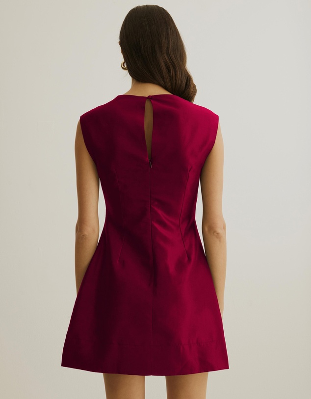 Atmos&Here - Rosie Structured Satin Mini Dress