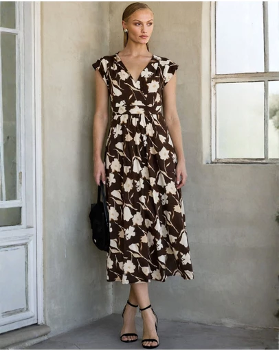 SACHA DRAKE - Cappuccino Midi Dress
