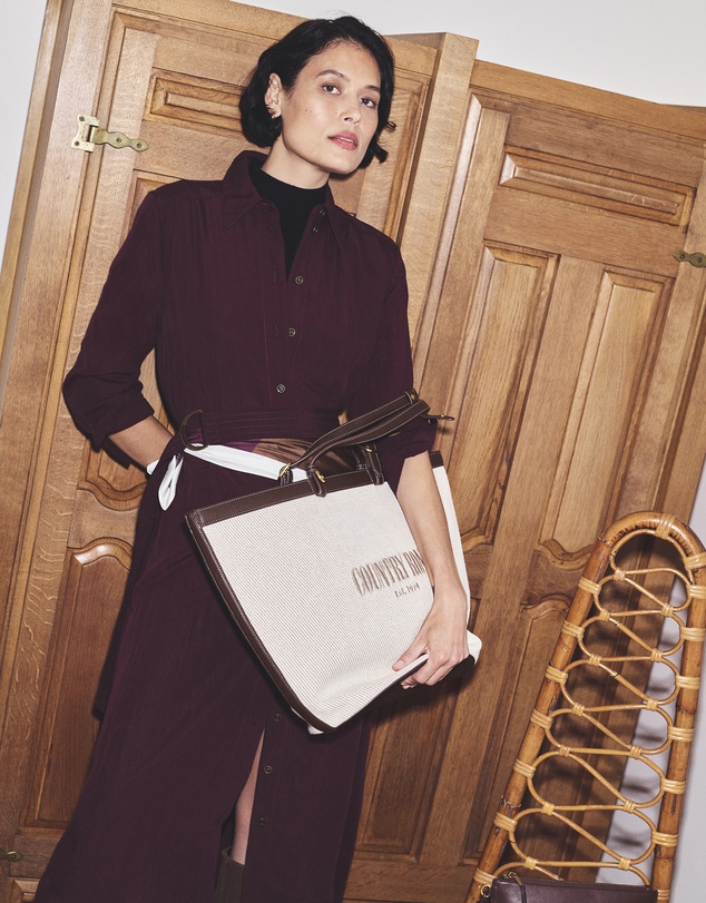 Country Road - Belted Midi Shirt Dress