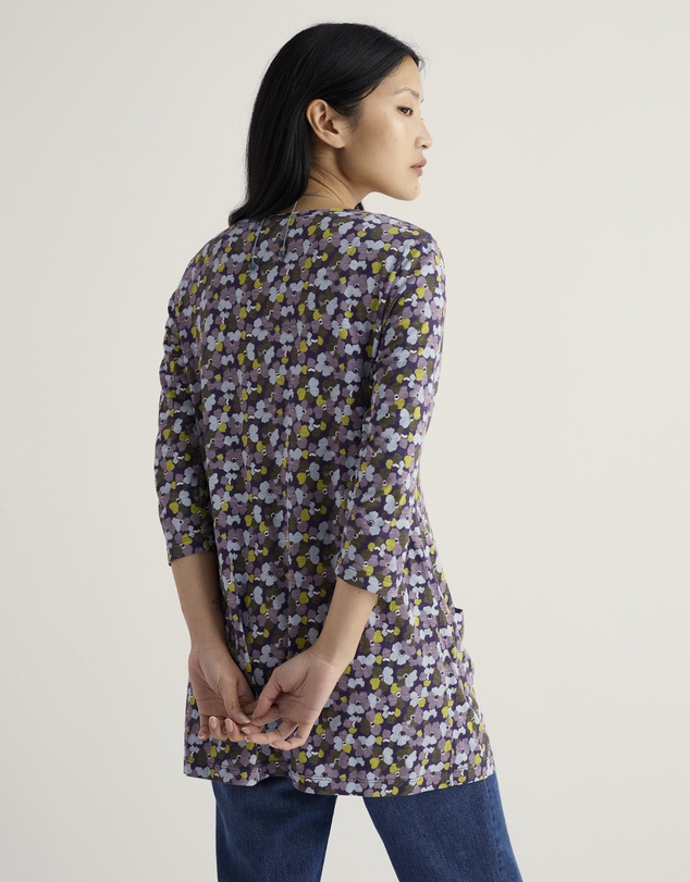 Seasalt - Seasalt Cornwall Multi Busy Lizzy 3/4 Sleeve Slub Jersey Tunic