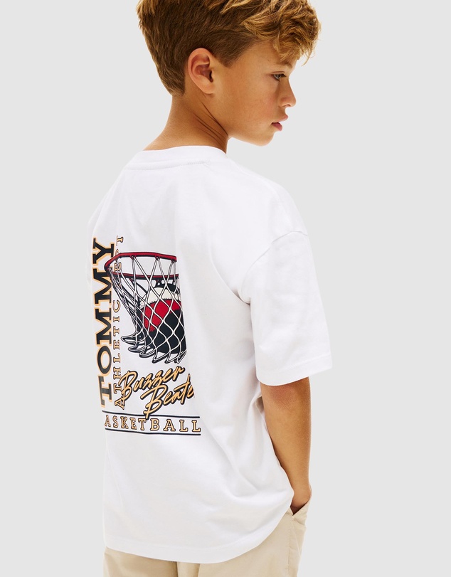 Tommy Hilfiger - Back Graphic Crew Neck T-Shirt - Teens