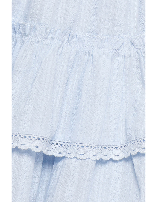 Petal & Pup - Charpelle Tiered Ruffle Mini Skirt - Light Blue