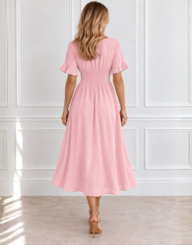 Esther & Co - Korbela Dress - Powder Pink