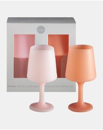 porter green - swepp | silicone unbreakable wine glasses