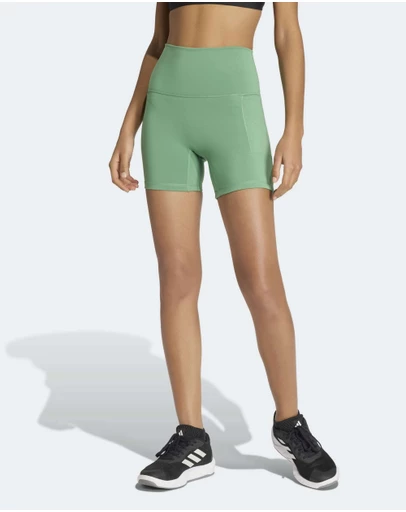 adidas Performance - 3 Stripes Studio All Me Booty Short Leggings Womens