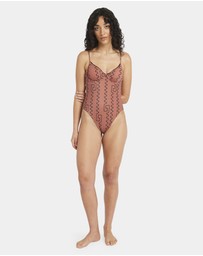 RVCA - Womens Thought Pattern One Piece Swimsuit