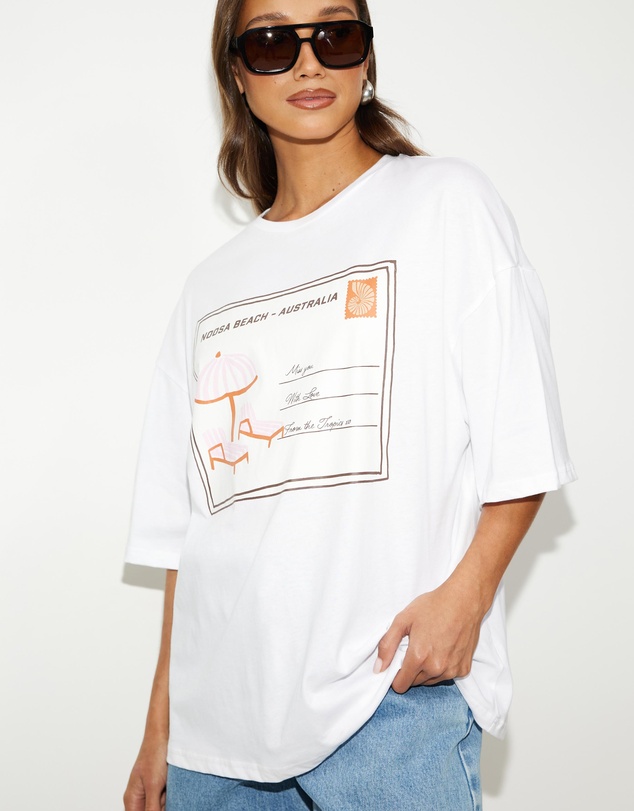 Dazie - Postcard Oversized Graphic Tee