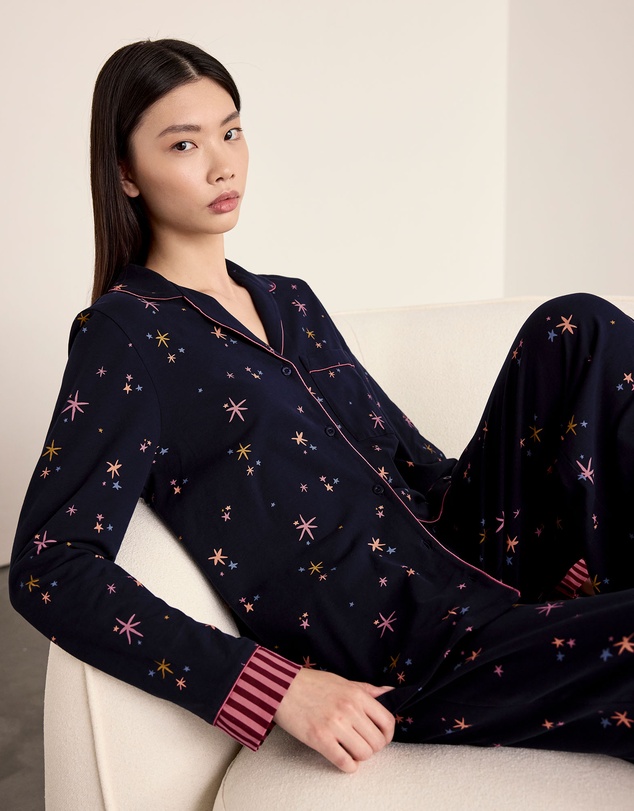Chelsea Peers - Organic Cotton Stars Long Pyjama Set