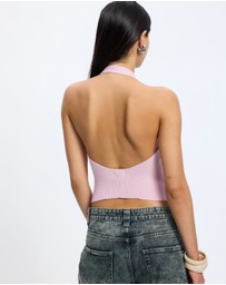 Jaded London - Button Knit Halter Top