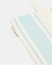 Morgan & Taylor - Breeze Beach Tote Bag in Blue and White Stripe