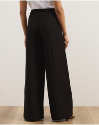 Atmos&Here - Kyra Tie Belt Tailored Pants