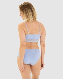 Billet Doux - Zen Dentelle Longline Wirefree Bralette with Lace