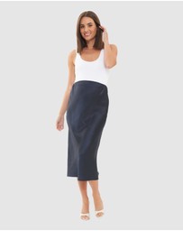 Ripe Maternity - Lexie Satin Skirt