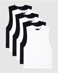 Xander - 6-Pack Blanc Tank