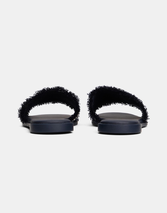 Tommy Hilfiger - Frayed Canvas Sandals - Women's