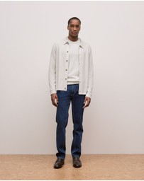 Trenery - Merino Classic Crew in Stone