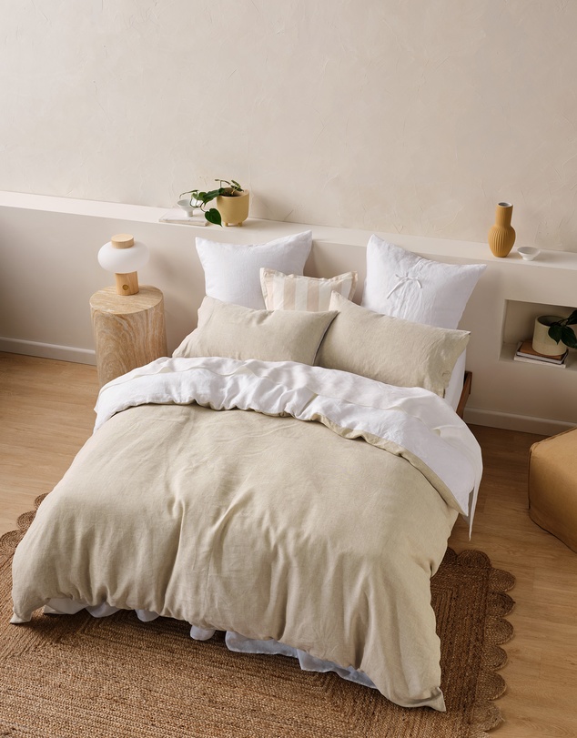 Linen House - Nimes Duet Pure Linen Quilt Cover Set