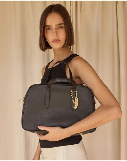 VESTIRSI - Vera Black Medium Bowler Bag