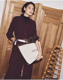Country Road - Belted Midi Shirt Dress
