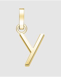 Rosefield - Pendant Gold Tone Letter Y