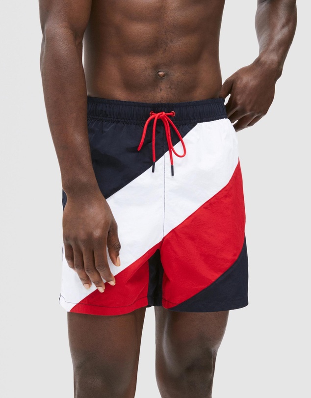 Tommy Hilfiger - Medium Diagonal Swim Shorts