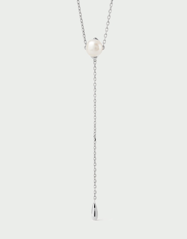 PDPAOLA - Pearl Stella Silver Necklace