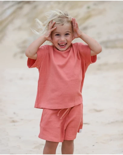 All Fenix - Mini Waffle Tee - Babies-Kids