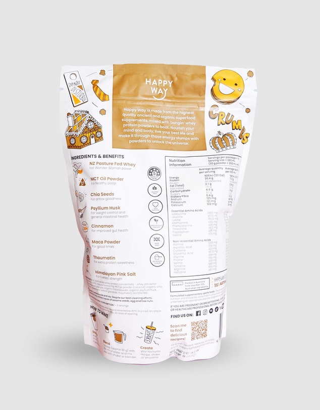 Happy Way - Caramel Biscuit Whey Protein Powder