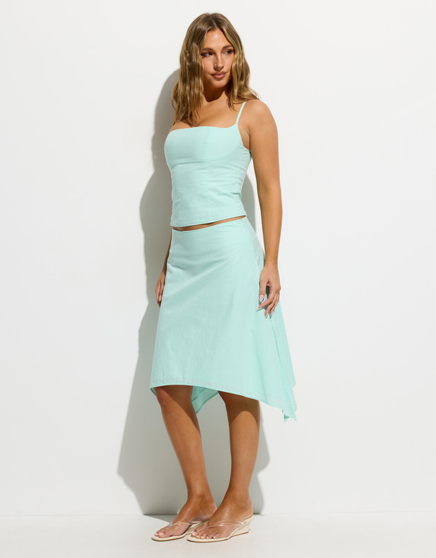 Dazie - Tommy Cotton Midi Skirt