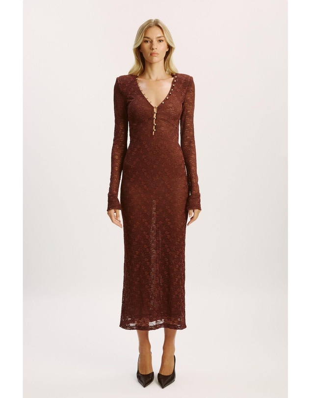 Bardot - Zenia Long Sleeve Midi Dress