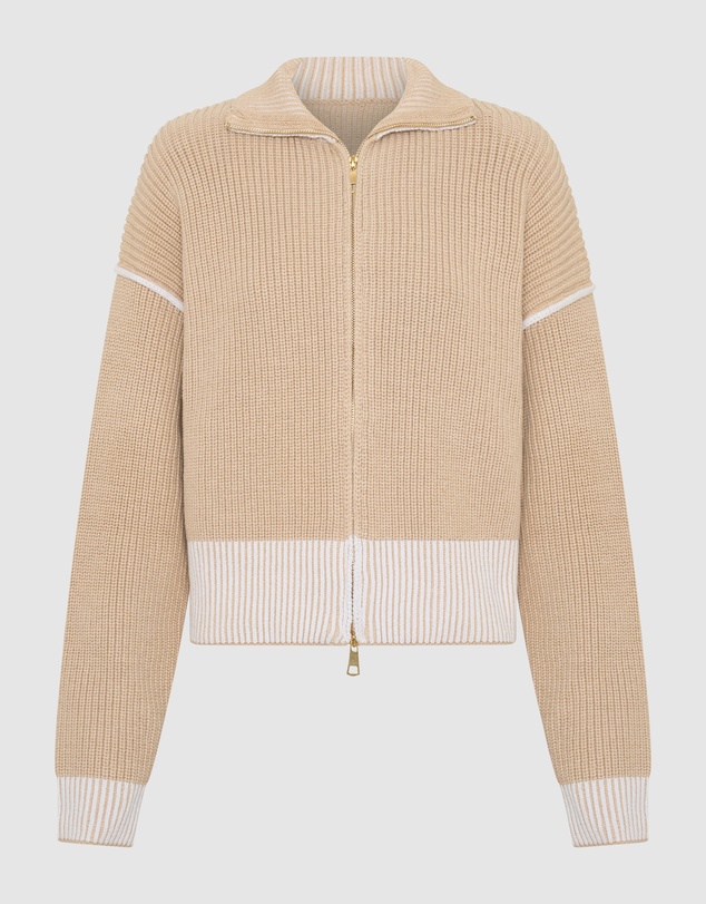 Arms Of Eve - Cortina Double Zip Knit - Sand