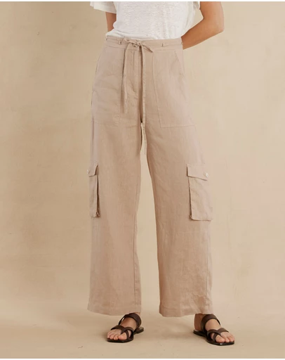 Amelius - Ciel Linen Cargo Pant