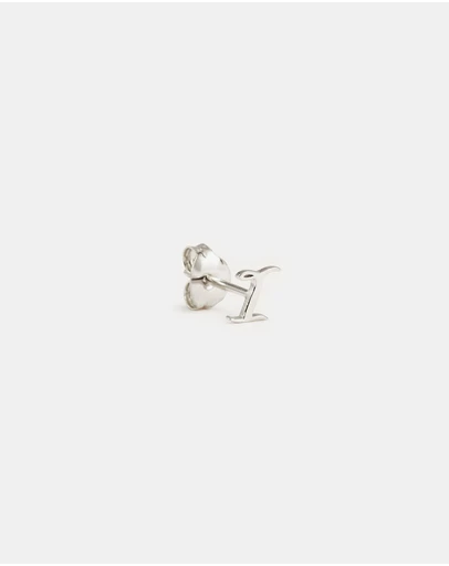 By Charlotte - Sterling Silver Love I Earring