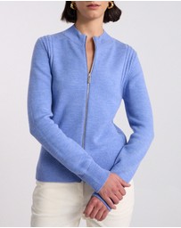 David Lawrence - Zip Thru Merino Cardigan