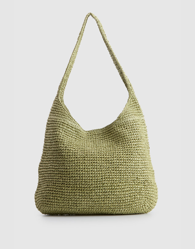 AYA - Fallon Straw Large Shoulder Bag