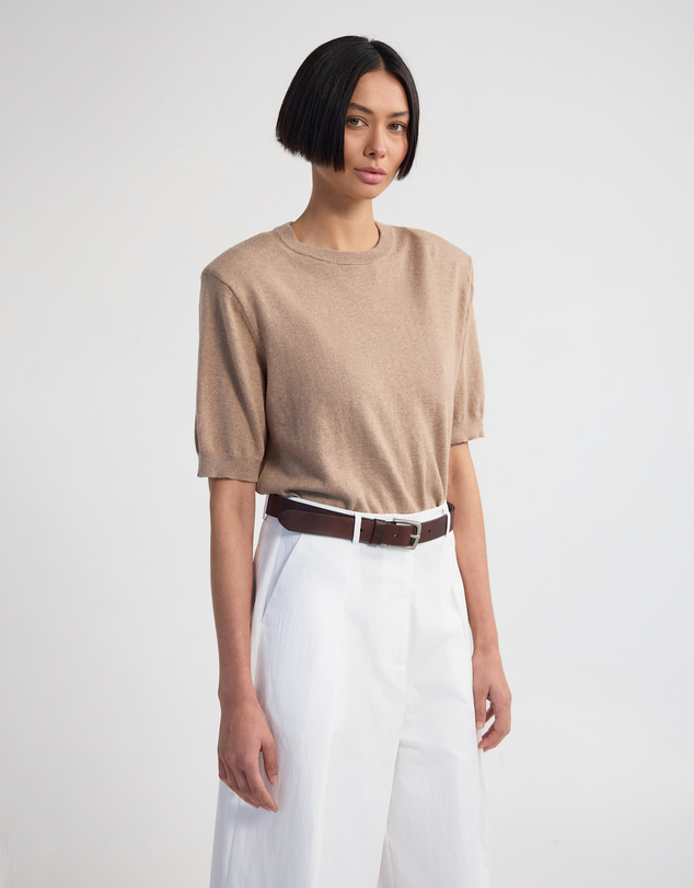 Oxford - Leeta Cashmere Blend Shldr Pad Knit
