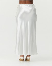 Third Form - Satin Bias Tie Side Skirt